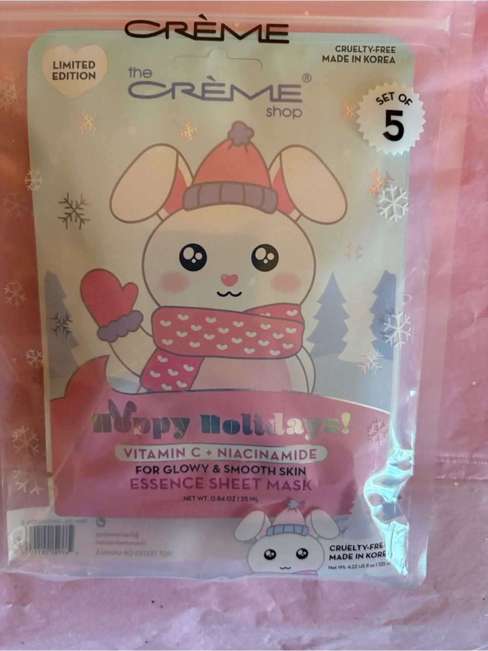 Hoppy Holiday Essence Sheet Mask - Set of 5